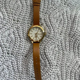 Tory Burch Collins Quartz White Dial Brown Leather Strap Watch for Women - TBW1304 Authentic Buy Shop Now