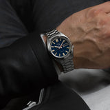 Seiko 5 Sports SNXS Automatic Blue Dial Silver Steel Strap Watch for Men - SRPK87K1 Authentic Buy Shop Now