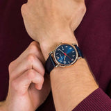Emporio Armani Luigi Blue Dial Blue Leather Strap Watch for Men - AR11135 Authentic Buy Shop Now
