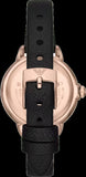 Emporio Armani Mia Mother of Pearl Dial Black Leather Strap Watch for Women - AR11598 Authentic Buy Shop Now