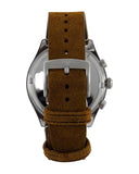 Emporio Armani Zeta Chronograph Gray Dial Brown Leather Strap Watch for Men - AR11080 Authentic Buy Shop Now
