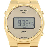 Tissot PRX Digital Quartz Gold Dial Gold Steel Strap Watch for Men - T137.463.33.020.00 Authentic Buy Shop Now