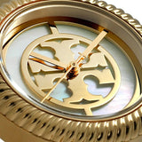 Tory Burch Reva Gold Dial Gold Steel Strap Watch for Women - TBW4011 Authentic Buy Shop Now