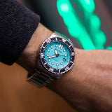 Citizen Mechanical Automatic Turquoise Dial Silver Steel Strap Watch for Men - NJ0170-83X Authentic Buy Shop Now