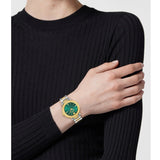 Versace Daphnis Quartz Green Dial Two Tone Steel Strap Watch for Women - VEOCA0424 Authentic Buy Shop Now