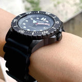 Citizen Mechanical Automatic Black Dial Black Rubber Strap Watch for Men - NJ0125-11E Authentic Buy Shop Now