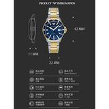 Emporio Armani World Explorer Blue Dial Two Tone Steel Strap Watch for Men - AR11682 Authentic Buy Shop Now