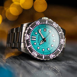 Citizen Mechanical Automatic Turquoise Dial Silver Steel Strap Watch for Men - NJ0170-83X Authentic Buy Shop Now