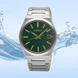 Seiko Conceptual Green Dial Silver Steel Strap Watch for Men - SUR601P1 Authentic Buy Shop Now