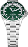Emporio Armani Sea Explorer Green Dial Silver Steel Strap Watch for Men - AR60080 Authentic Buy Shop Now