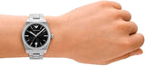 Emporio Armani Frederico Analog Black Dial Silver Steel Strap Watch for Men - AR11622 Authentic Buy Shop Now