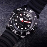 Citizen Mechanical Automatic Black Dial Black Rubber Strap Watch for Men - NJ0125-11E Authentic Buy Shop Now