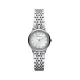 Emporio Armani Alpha Mother of Pearl Dial Silver Steel Strap Watch for Women - AR1803 Authentic Buy Shop Now