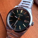 Seiko Conceptual Green Dial Silver Steel Strap Watch for Men - SUR601P1 Authentic Buy Shop Now