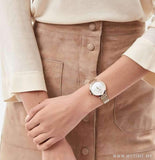 Emporio Armani Modern Mother of Pearl White Dial Rose Gold Steel Strap Watch for Women - AR11158 Authentic Buy Shop Now