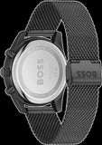 Hugo Boss Skytraveller Chronograph Black Dial Black Mesh Strap Watch for Men - 1514150 Authentic Buy Shop Now