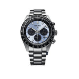Seiko Prospex Speedtimer 41.4 Solar Chronograph Blue Dial Silver Steel Strap Watch for Men - SSC935 Authentic Buy Shop Now