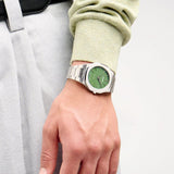 D1 Milano Ultra Thin Moss Green Dial Silver Steel Strap Watch for Men - D1-UTBJ06 Authentic Buy Shop Now