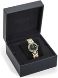 Versace Reve Analog Black Dial Gold Steel Strap Watch for Women - VE8B00624 Authentic Buy Shop Now