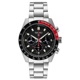 Seiko Prospex Speedtimer Solar Chronograph Black Dial Silver Steel Strap Watch for Men - SSC915 Authentic Buy Shop Now