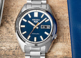 Seiko 5 Sports SNXS Automatic Blue Dial Silver Steel Strap Watch for Men - SRPK87K1 Authentic Buy Shop Now
