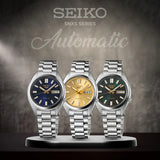 Seiko 5 Sports Automatic Gold Dial Silver Steel Strap Watch for Men - SRPL59K1 Authentic Buy Shop Now