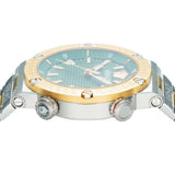Versace Greca Logo Diver Quartz Green Dial Two Tone Steel Strap Watch for Men - VE8G00524 Authentic Buy Shop Now