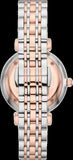Emporio Armani Gianni T Bar Silver Dial Two Tone Steel Strap Watch for Women - AR11537 Authentic Buy Shop Now