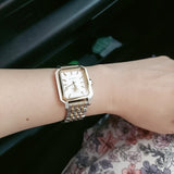 Tory Burch Robinson White Dial Two Tone Steel Strap Watch for Women - TBW1501 Authentic Buy Shop Now