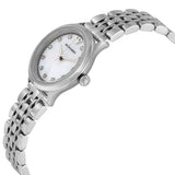 Emporio Armani Alpha Mother of Pearl Dial Silver Steel Strap Watch for Women - AR1803 Authentic Buy Shop Now