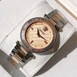 Versace Reve Analog Rose Gold Dial Two Tone Steel Strap Watch for Women - VE8B00424 Authentic Buy Shop Now