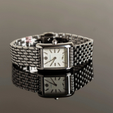 Tory Burch Eleanor White Dial Silver Steel Strap Watch for Women - TBW1069 Authentic Buy Shop Now