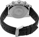 Emporio Armani Racer Chronograph Silver Dial Black Leather Strap Watch for Men - AR11677 Authentic Buy Shop Now