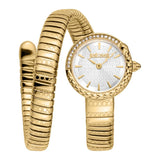 Just Cavalli Enchanting Mother of Pearl Dial Gold Steel Strap Watch for Women - JC1L302M0025 Authentic Buy Shop Now