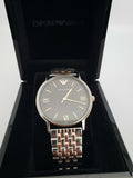 Emporio Armani Kappa Gray Dial Two Tone Steel Strap Watch for Men - AR11121 Authentic Buy Shop Now