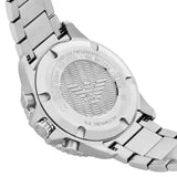 Emporio Armani World Explorer Chronograph Blue Dial Silver Steel Strap Watch for Men - AR11681 Authentic Buy Shop Now