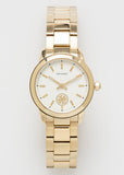 Tory Burch Collins White Dial Gold Steel Strap Watch for Women - TBW1300 Authentic Buy Shop Now