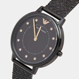 Emporio Armani Kappa Black Dial Black Mesh Strap Watch for Women - AR11252 Authentic Buy Shop Now