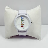 Lacoste 12.12 White Dial White Rubber Strap Watch for Men - 2011130 Authentic Buy Shop Now