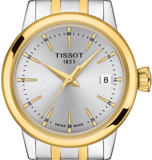Tissot T Classic Dream Lady Silver Dial Two Tone Steel Strap Watch for Women - T129.210.22.031.00 Authentic Buy Shop Now