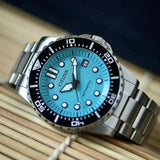 Citizen Mechanical Automatic Turquoise Dial Silver Steel Strap Watch for Men - NJ0170-83X Authentic Buy Shop Now