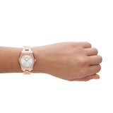 Emporio Armani Federica Analog Mother of Pearl Dial Rose Gold Steel Strap Watch for Women - AR11558 Authentic Buy Shop Now