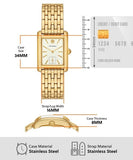 Tory Burch Eleanor White Dial Gold Steel Strap Watch for Women - TBW1060 Authentic Buy Shop Now