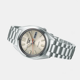 Seiko 5 Sports SNXS Series Automatic Beige Dial Silver Steel Strap Watch for Men - SRPK91K1 Authentic Buy Shop Now