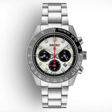 Seiko Prospex Speedtimer Solar Chronograph Silver Dial Silver Steel Strap Watch for Men - SSC911 Authentic Buy Shop Now