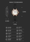 Emporio Armani Mia Mother of Pearl Dial Black Leather Strap Watch for Women - AR11598 Authentic Buy Shop Now