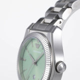 Emporio Armani Federica Mint Green Dial Silver Steel Strap Watch for Women - AR11656 Authentic Buy Shop Now
