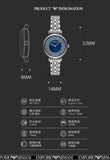 Emporio Armani Gianni T-Bar Blue Dial Silver Steel Strap Watch for Women - AR11627 Authentic Buy Shop Now