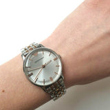 Emporio Armani Gianni Silver Dial Two Tone Steel Strap Watch for Women - AR1603 Authentic Buy Shop Now