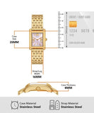 Tory Burch Eleanor Mother of Pearl Pink Dial Gold Steel Strap Watch for Women - TBW1077 Authentic Buy Shop Now